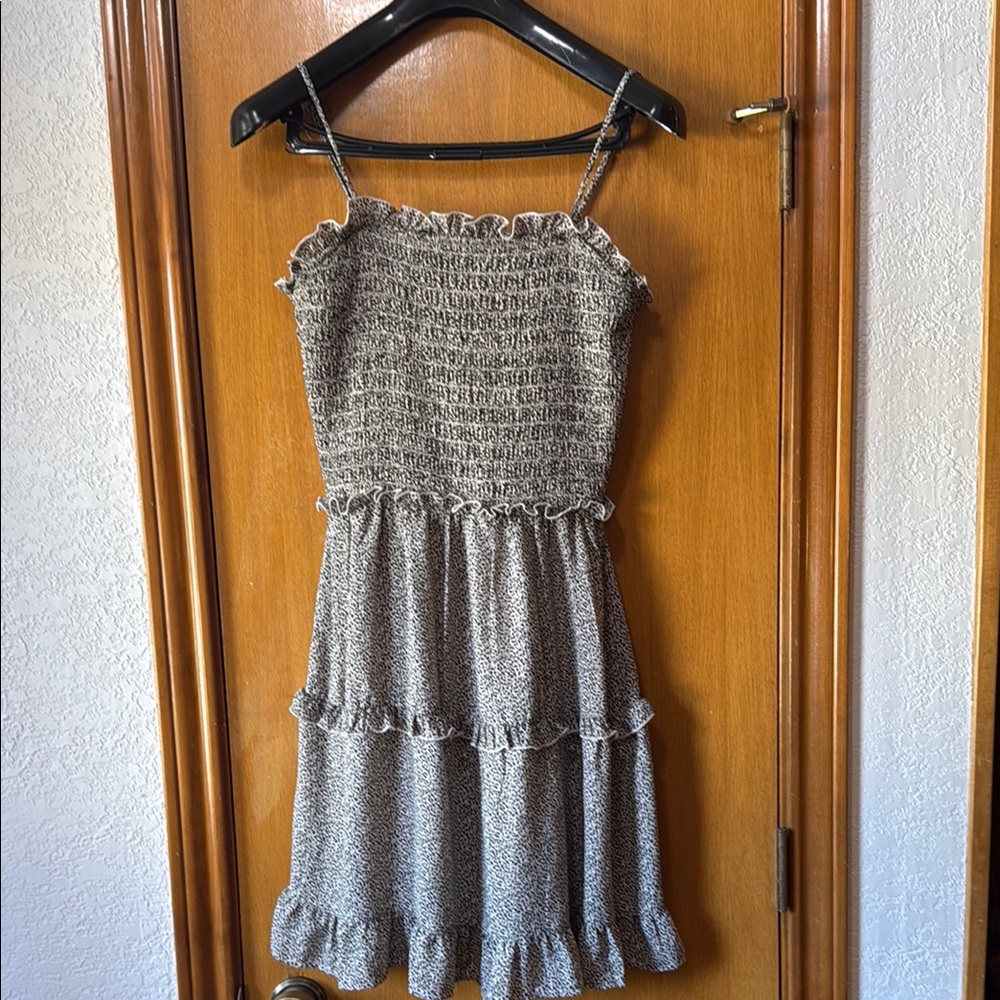Sienna Sky Black and White Ruffle Dress